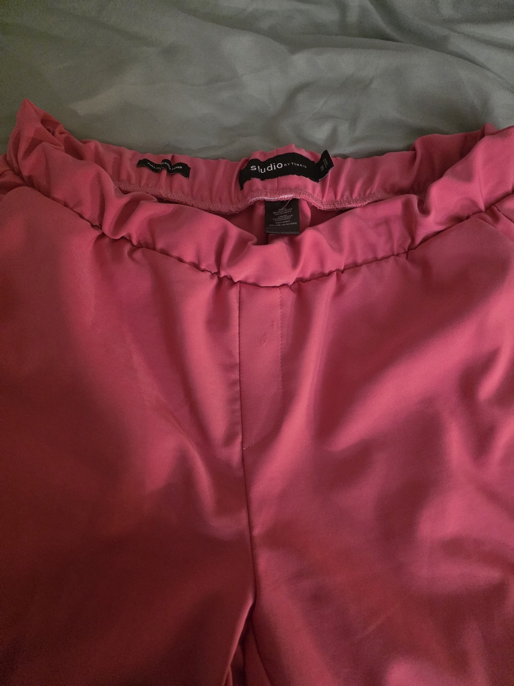 torrid Pink High-Waist Wide-Leg Trousers